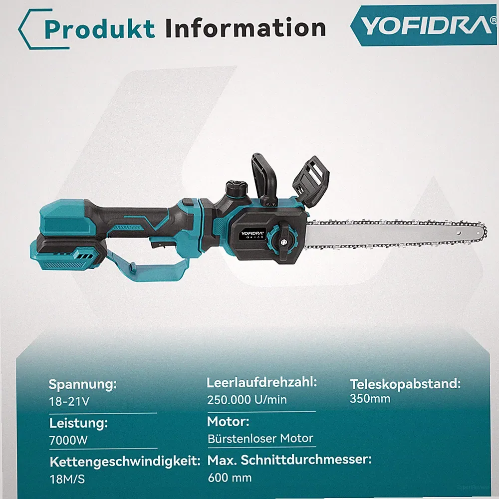 12'' Bürstenlos Für Makita Akku Teleskop Hochentaster Teleskopisch Kettensäge