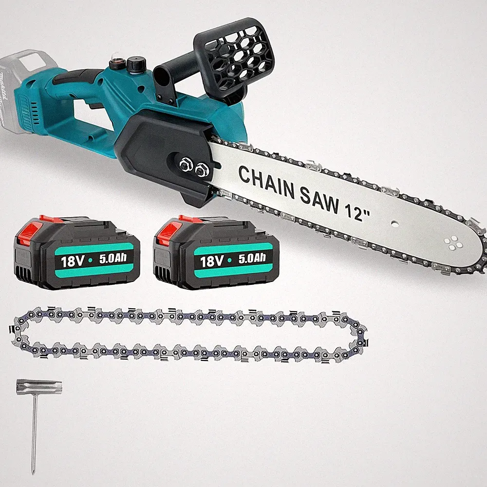 Akku Kettensäge 12 Zoll Elektro Kettensägen Für Makita 18v Baumsäge Mit 2 Akkus