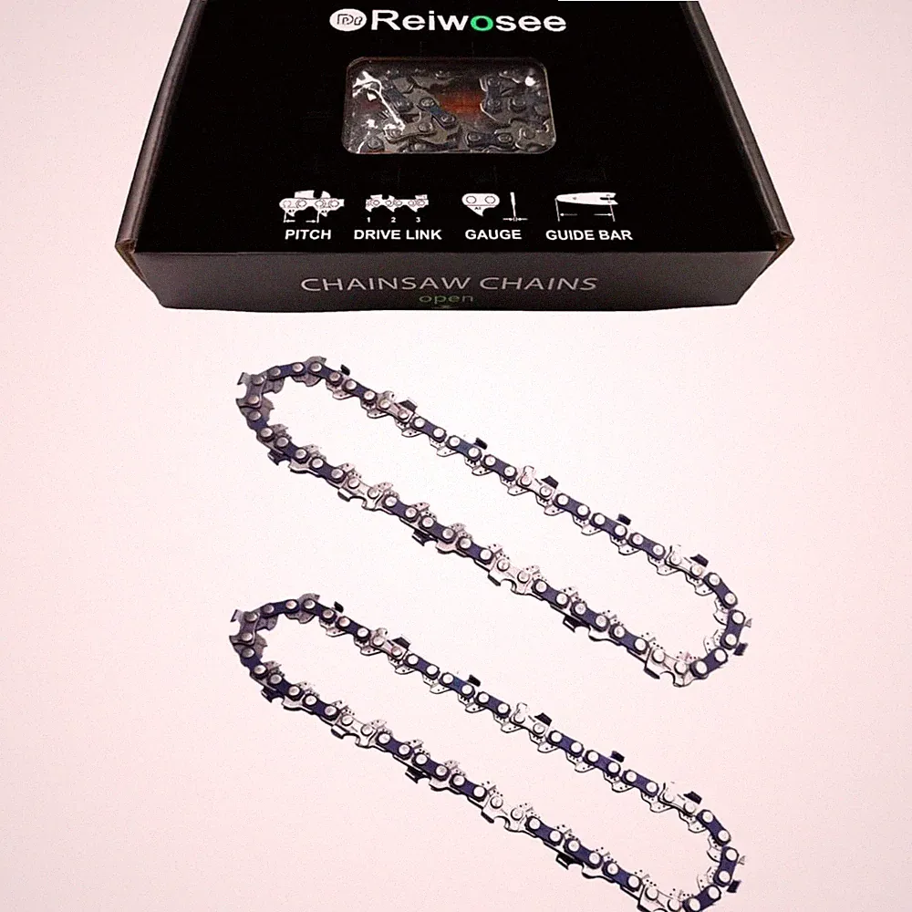 2 Stücke Sägeketten 18 cm Kettensägenketten 4 Zoll Mini Kettensäge Kette 1/4"...