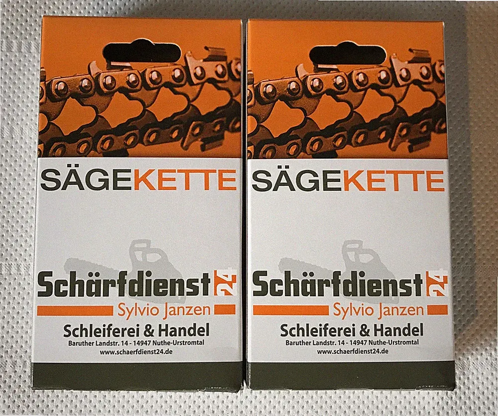 2 x Ersatzkette Sägekette p. für RYOBI RCS 36X 3550 H Akku-Kettensäge 1,1 35cm