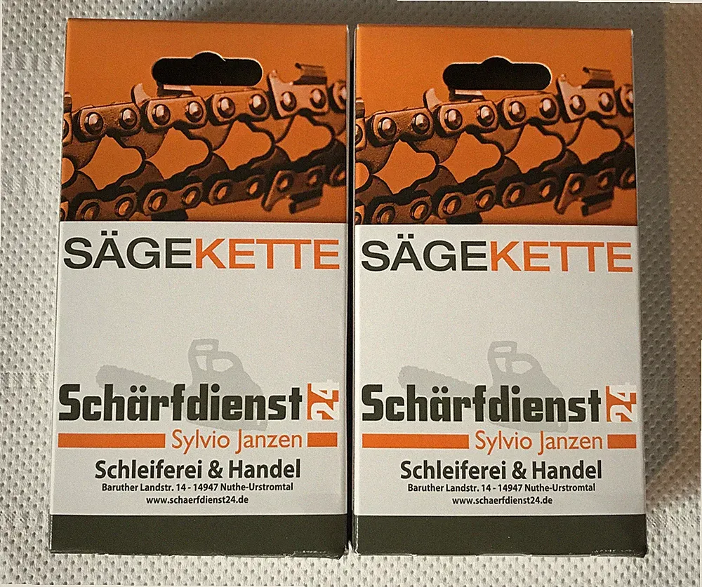 2 x Ersatzkette Sägekette p. für RYOBI RCS 36X 3550 H Akku-Kettensäge 35cm 52TG