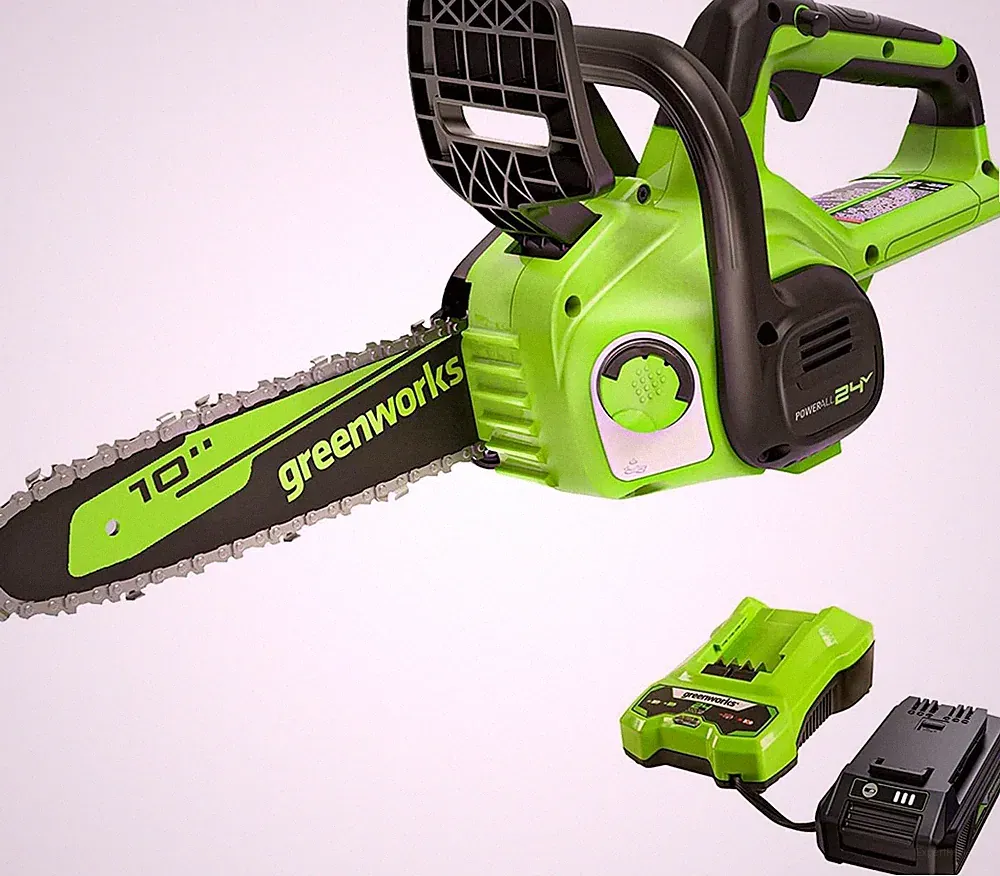 24V Akku Kettensäge 30cm Greenworks POWERALL 24V GEN2 Set mit Akku & Ladegerät