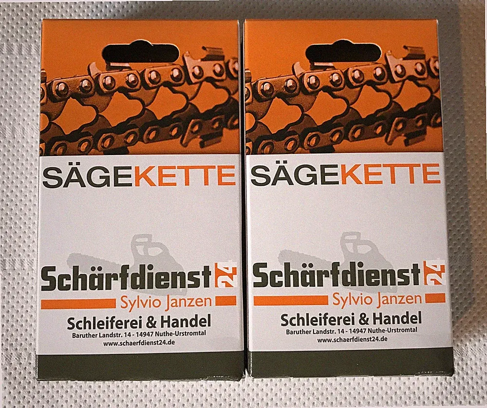 2x Kette Sägekette Ersatzkette p. für Worx WG385E WG385E.9 Akku Kettensäge 40cm