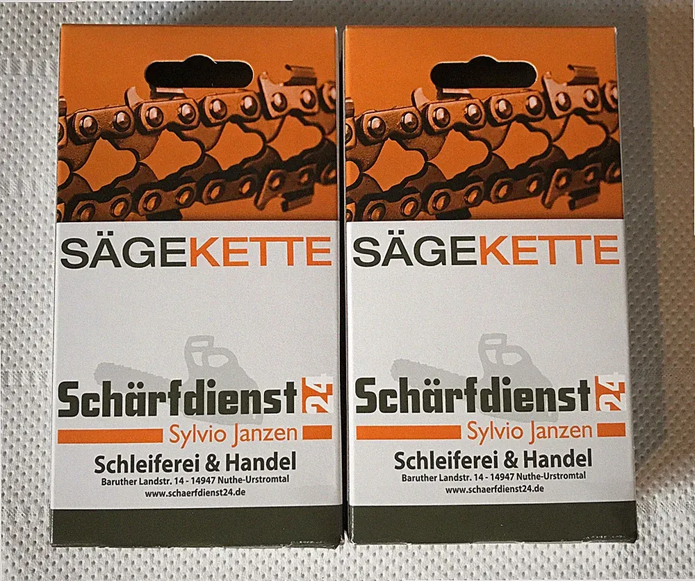 2x Vollmeißel Sägekette Ersatzkette p. für EGO CS1600E Akku Kettensäge (40cm)