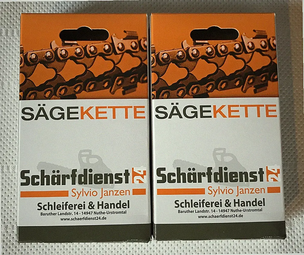 2x Kette Sägekette p. für AEG 50 V ACS50B40 Akku-Kettensäge (40cm 56TG) *NEU*