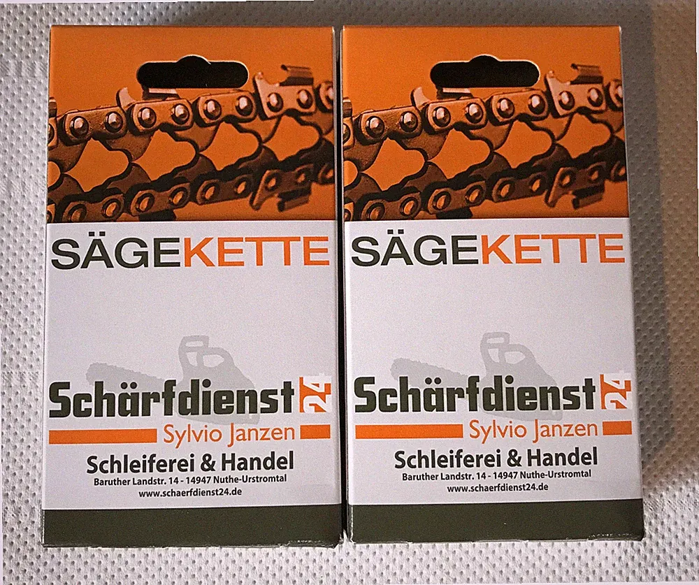 2x Vollmeißel Kette Sägekette p. für BLACK+DECKER GKC3630L20 Akku Kettensäge