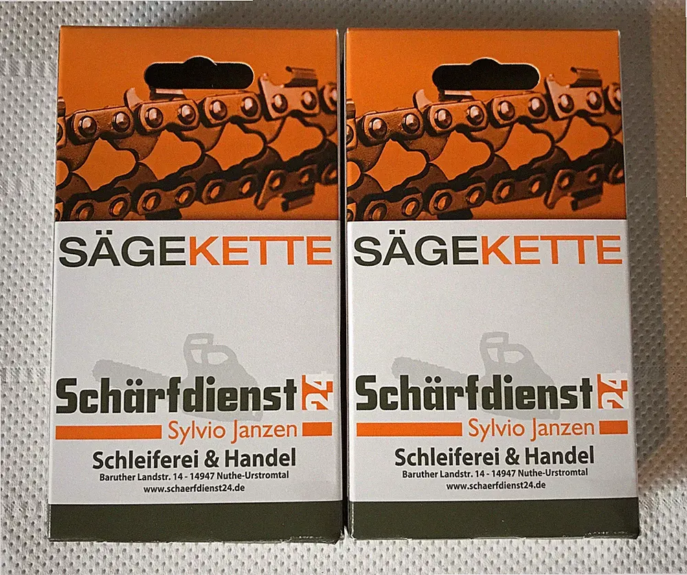 2x Kette Sägekette p. für Black & Decker GKC3630LB-XJ 36V Akku-Kettensäge (30cm)