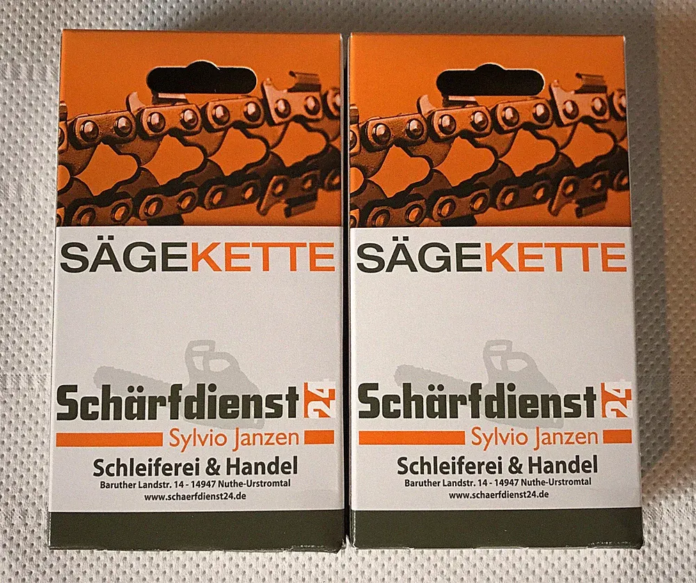 2x Kette Sägekette p. für GARDENA TCS 20/18 V P4A Akku Hochentaster Astsäge 20cm