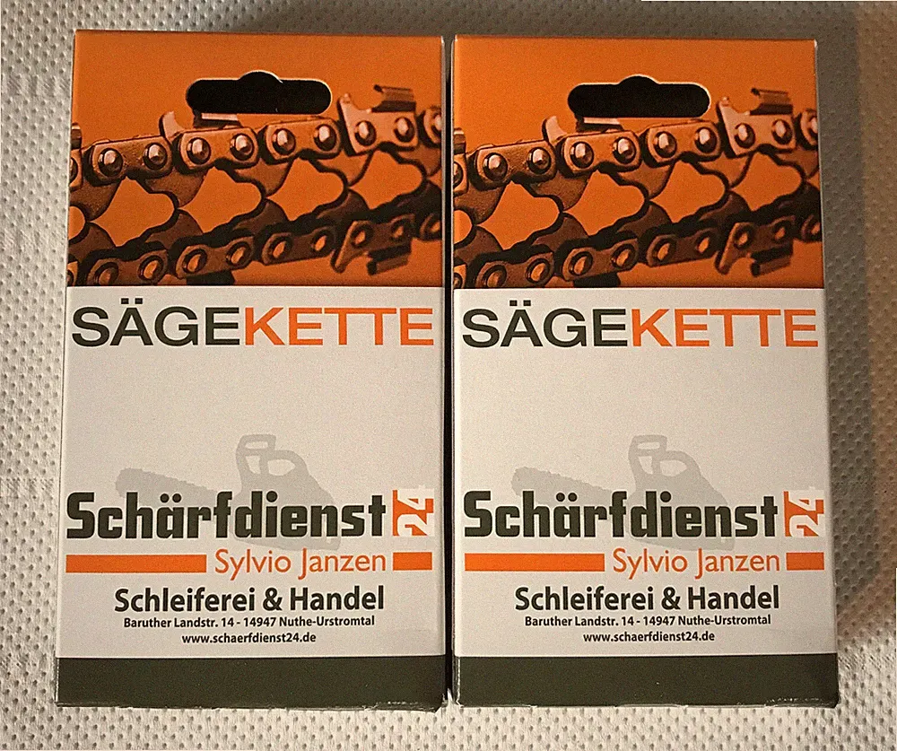 2x Kette Sägekette Ersatzkette p. für Husqvarna 340i Akku Kettensäge 30cm