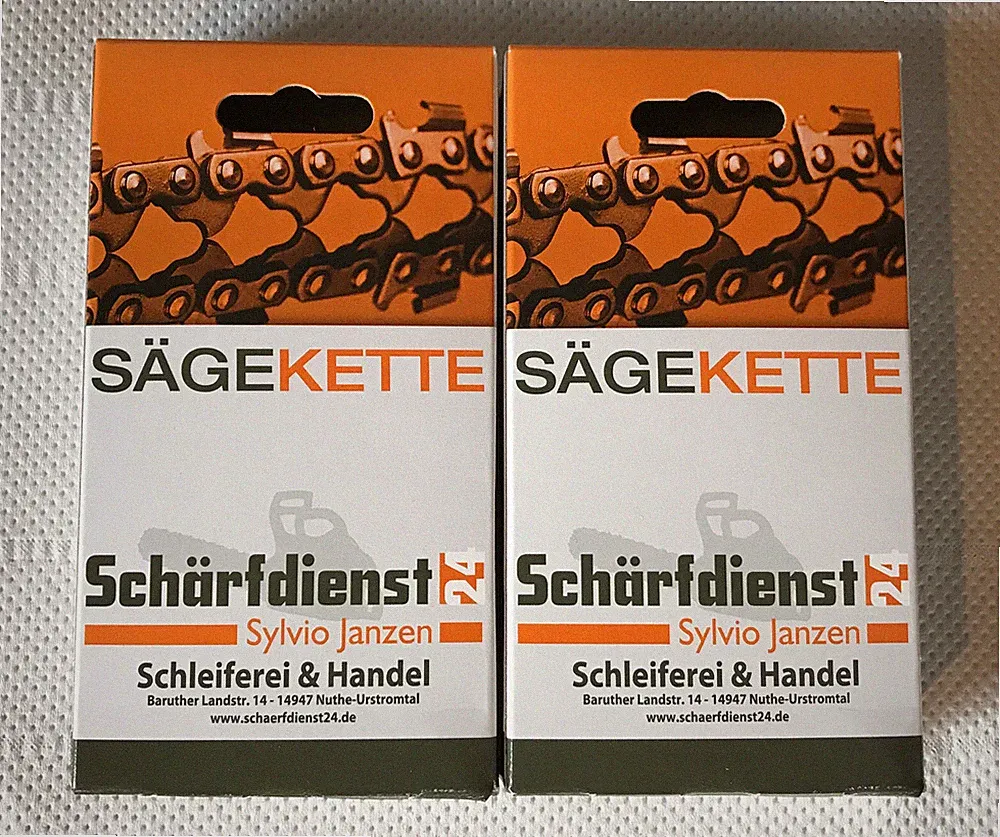 2x Kette Sägekette p. für Ryobi Akku Hochentaster ONE+ OPP 1820 RPP 1820 (33TG)