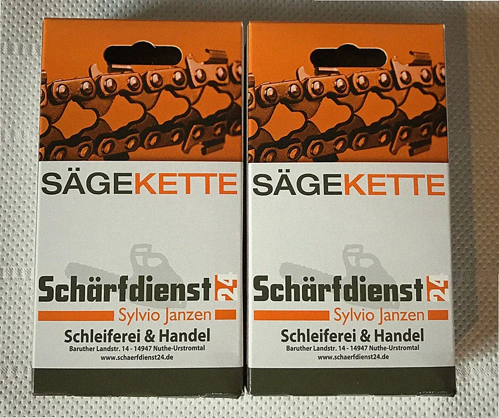 2x Kette Sägekette p. für Stihl MSA160CBQ Akku Kettensäge 1/4" 1,1 72TG 35cm