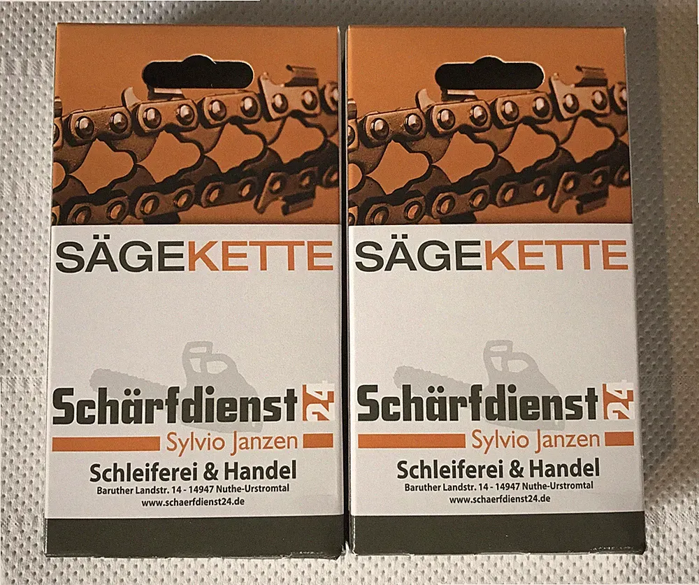 2x Kette Sägekette p. für Worx WG329E WG329E.5 WG329E.9 WG307E Akku Kettensäge