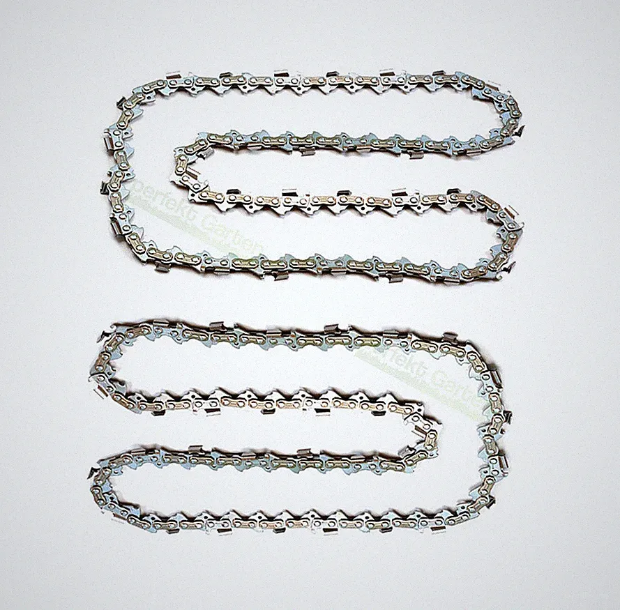 2x Sägekette 30cm / 1,3mm / 3/8" / 45 TG Akku Kettensäge Hochentaster Multi