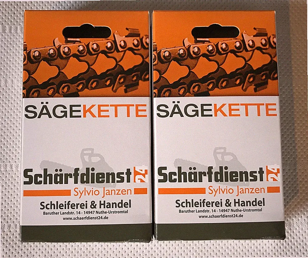 2x Vollmeißel Kette p. für Bosch Advanced Chain 36V-35-40 Akku Kettensäge (35cm)