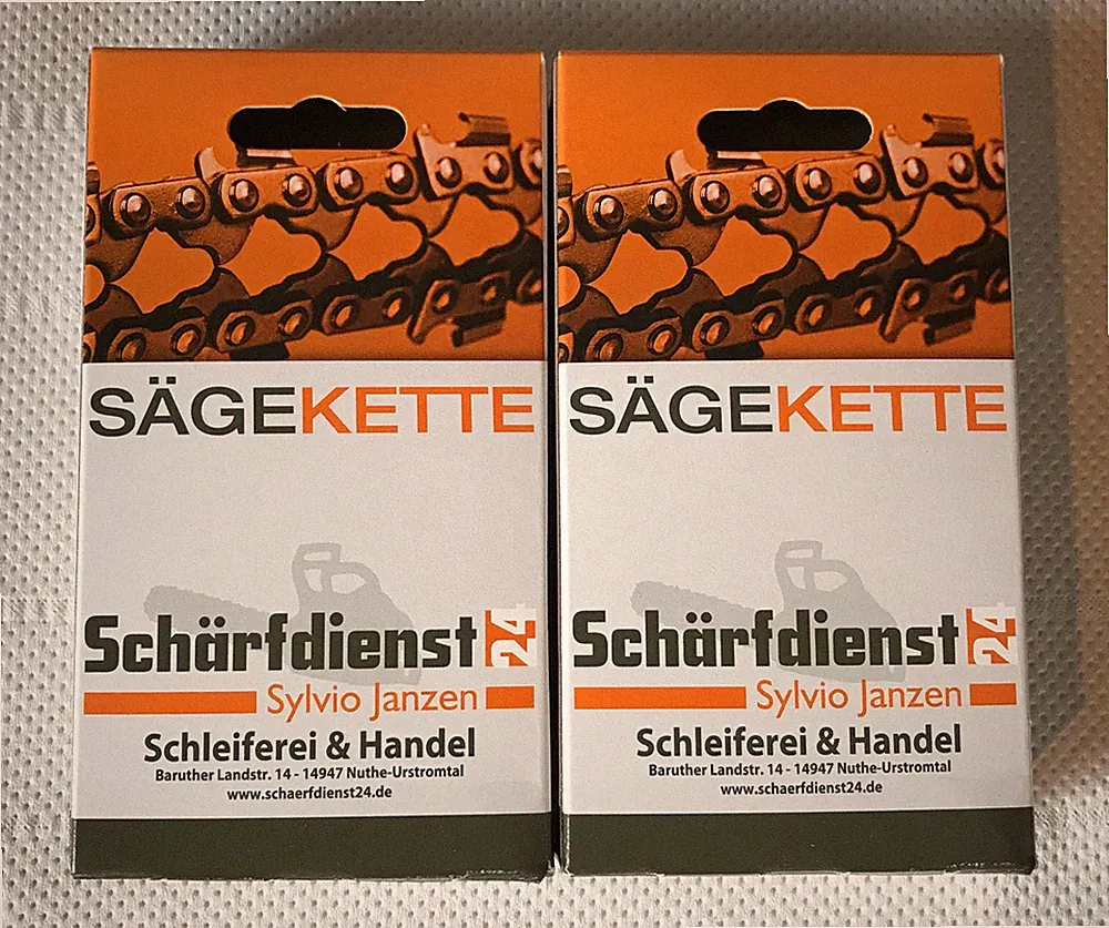 2x Kette Sägekette Ersatzkette p. für Husqvarna 120i Akku Kettensäge (30cm)