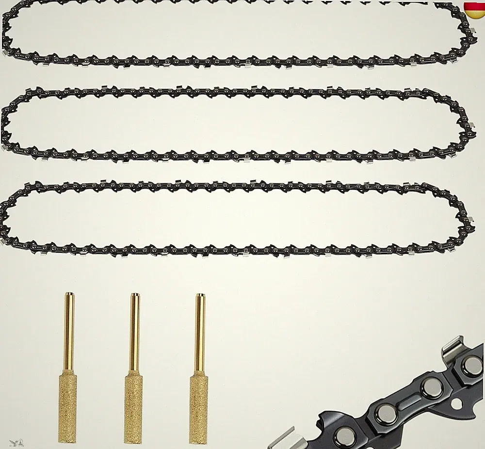 3 x 30?cm Sägekette 3/8" LP 44TG 1,1 mm Kette ? Ersatzkette für 12 Zoll Akku K