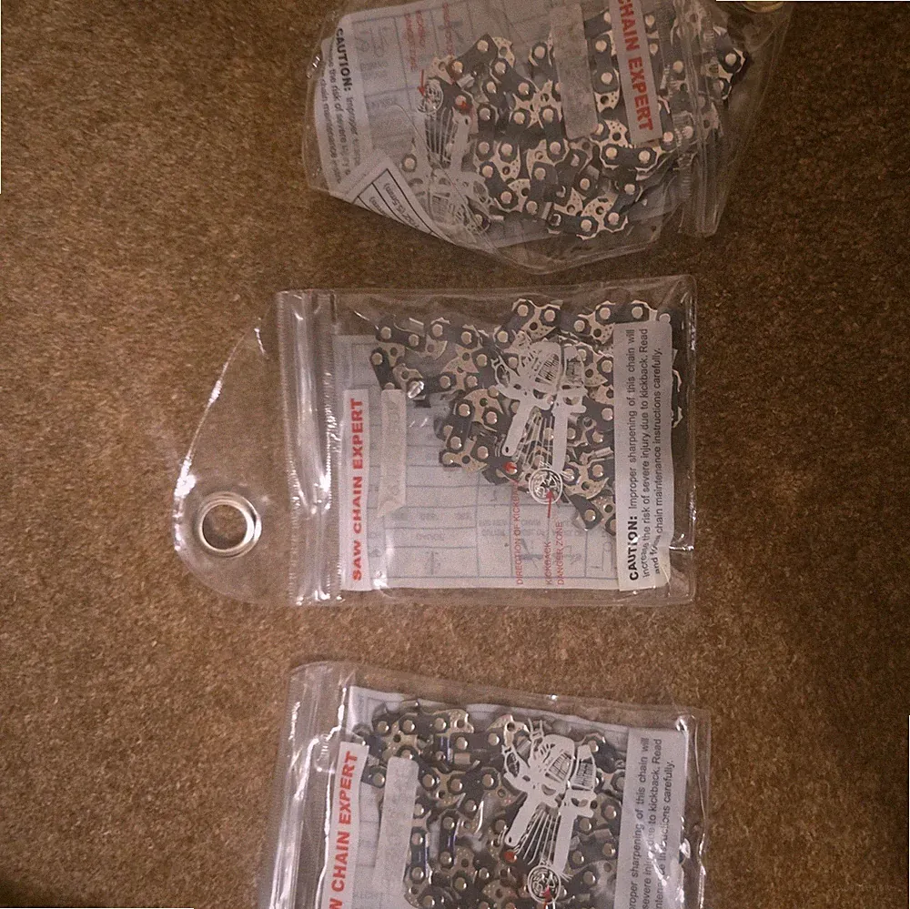 3er Pack Kettensägenkette 3/8" LP Teilung, 0,043" (1,1 mm) Stärke 14" (35 cm)