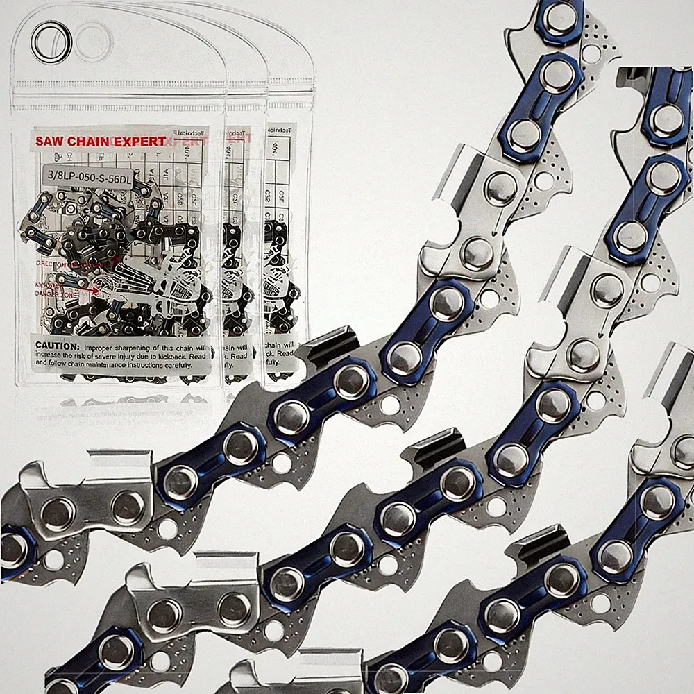 3er Pack Sägekette 35cm 52 TG Glieder 1,1mm für Kettensäge und Akku-Motorsäge