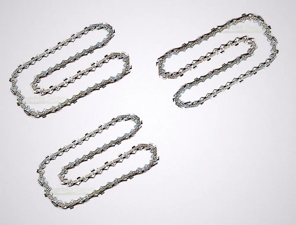 3x Sägekette 20cm für Einhell GE-LM 36 4in1 Li Akku-Hochentaster Kettensäge