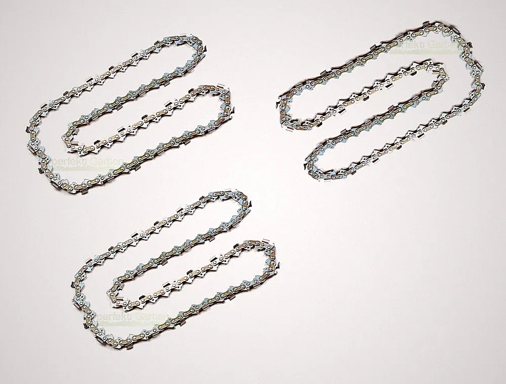 3x Sägekette 25cm / 1,1mm / 3/8" / 40 TG- Akku Kettensäge Hochentaster Multitool