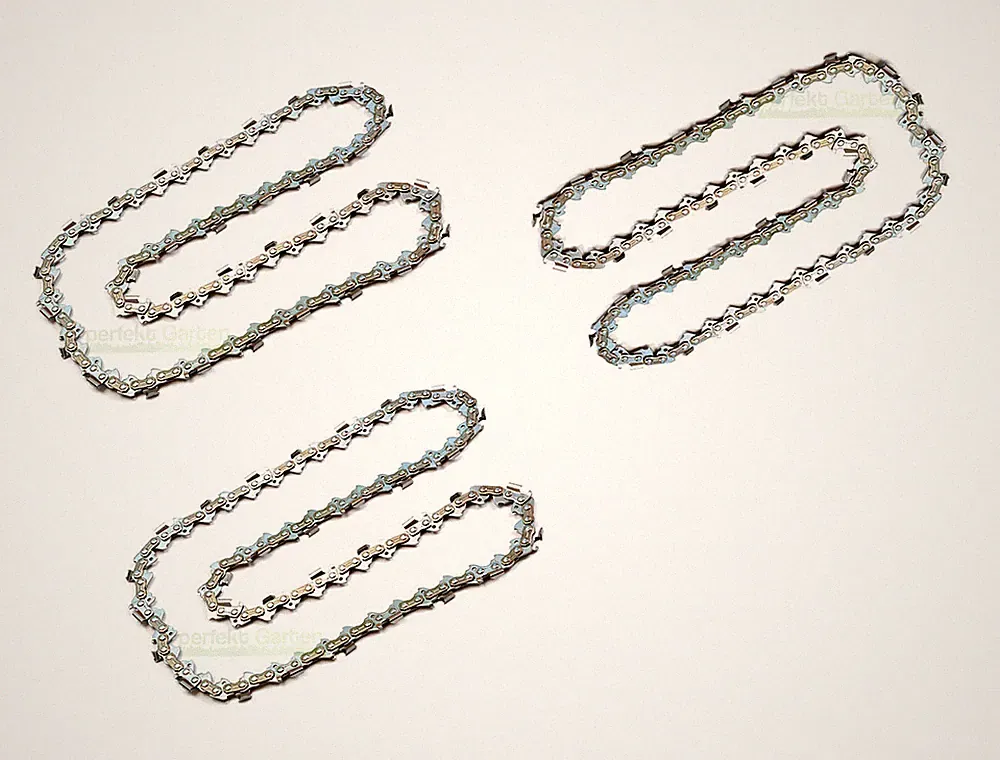 3x Sägekette 35cm für Hecht 9940 Akku Kettensäge / Hecht 2035 Elektro Kettensäge