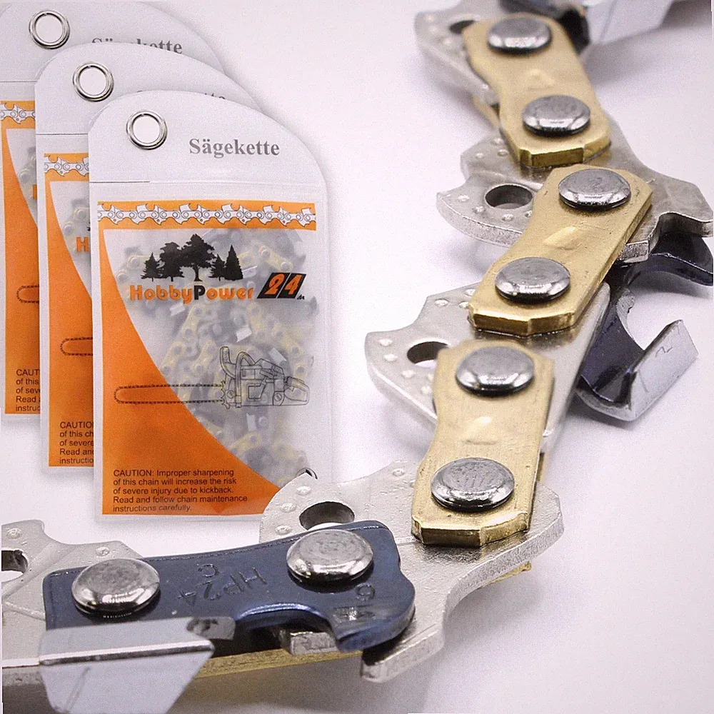 3x Sägekette Halbmeißel 25cm 1,1mm 3/8" 40 für Einhell GC-LC 18 Akku Kettensäge