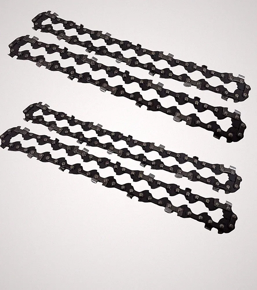 4 Sägeketten Halbmeißel Sägekette kompatibel mit 10 cm Ferrex 20V XYZ655 Akku