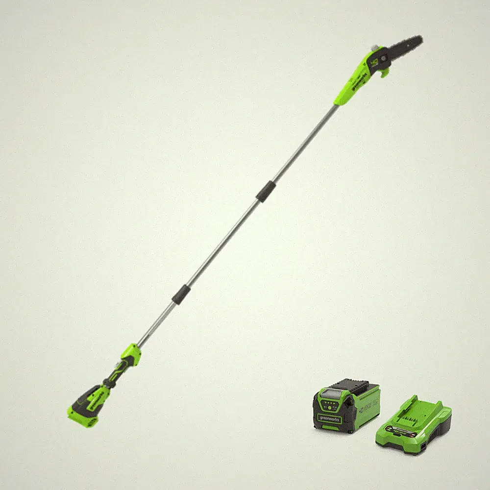 40V Akku Hochentaster 20cm Greenworks G40PSFK2, mit 2Ah Batterie und Ladegerät