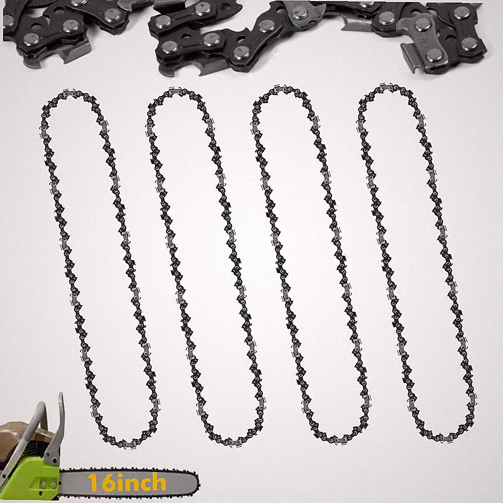 4x Sägekette für Kettensäge und Akku-Motorsäge 40cm 3/8" 1,3mm 56/57 Ersatzkette