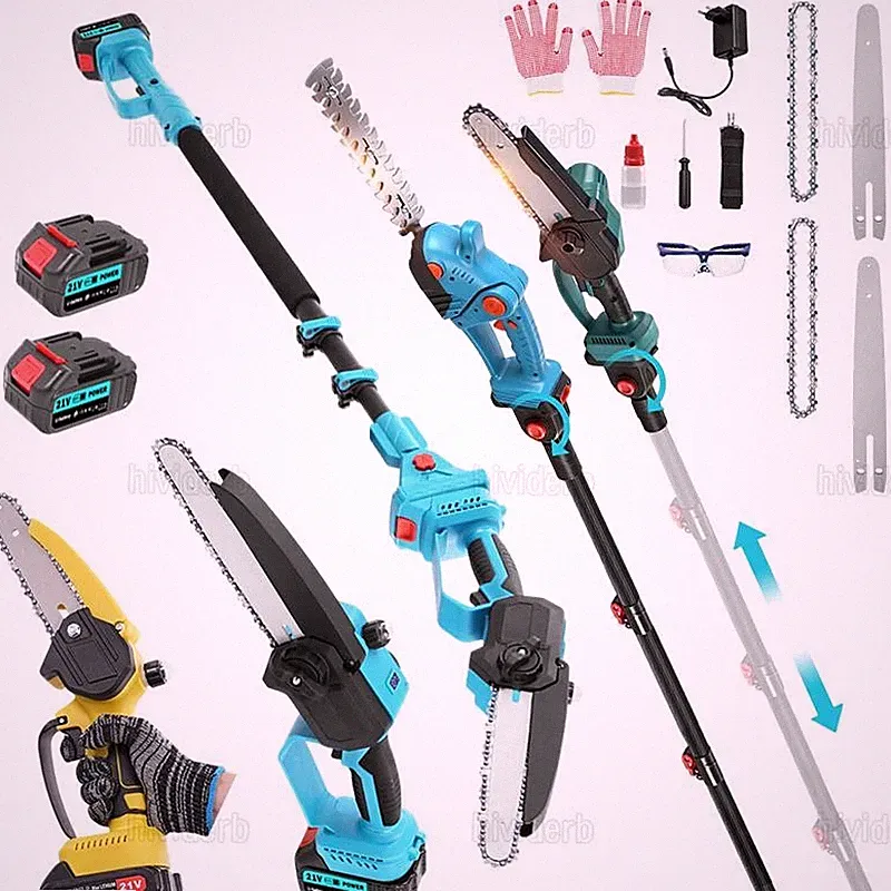 6/8'' 21V Für Makita Akku Kettensäge Teleskop Astsäge Hochentaster Astkettensäge