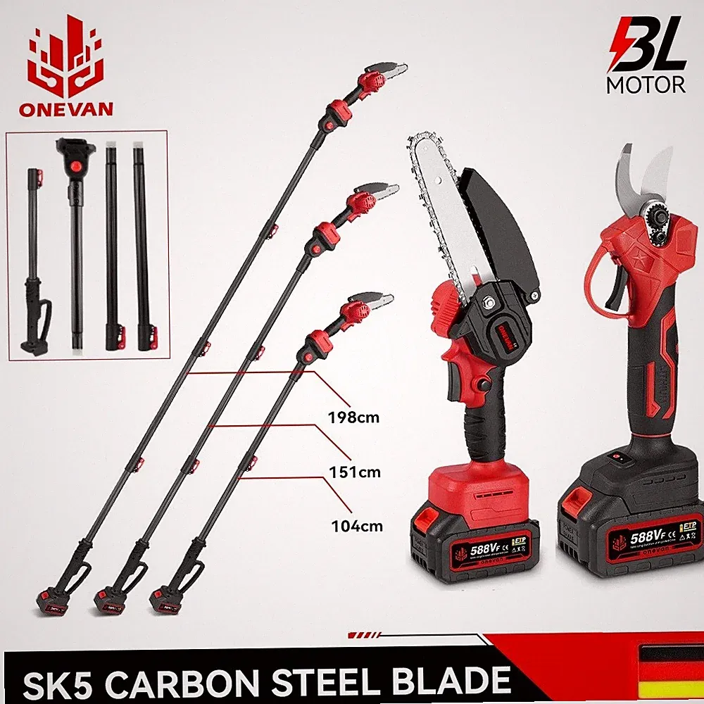 6" Akku Kettensäge Astsäge Teleskopsäge Astschere Hochentaster für Makita 18V