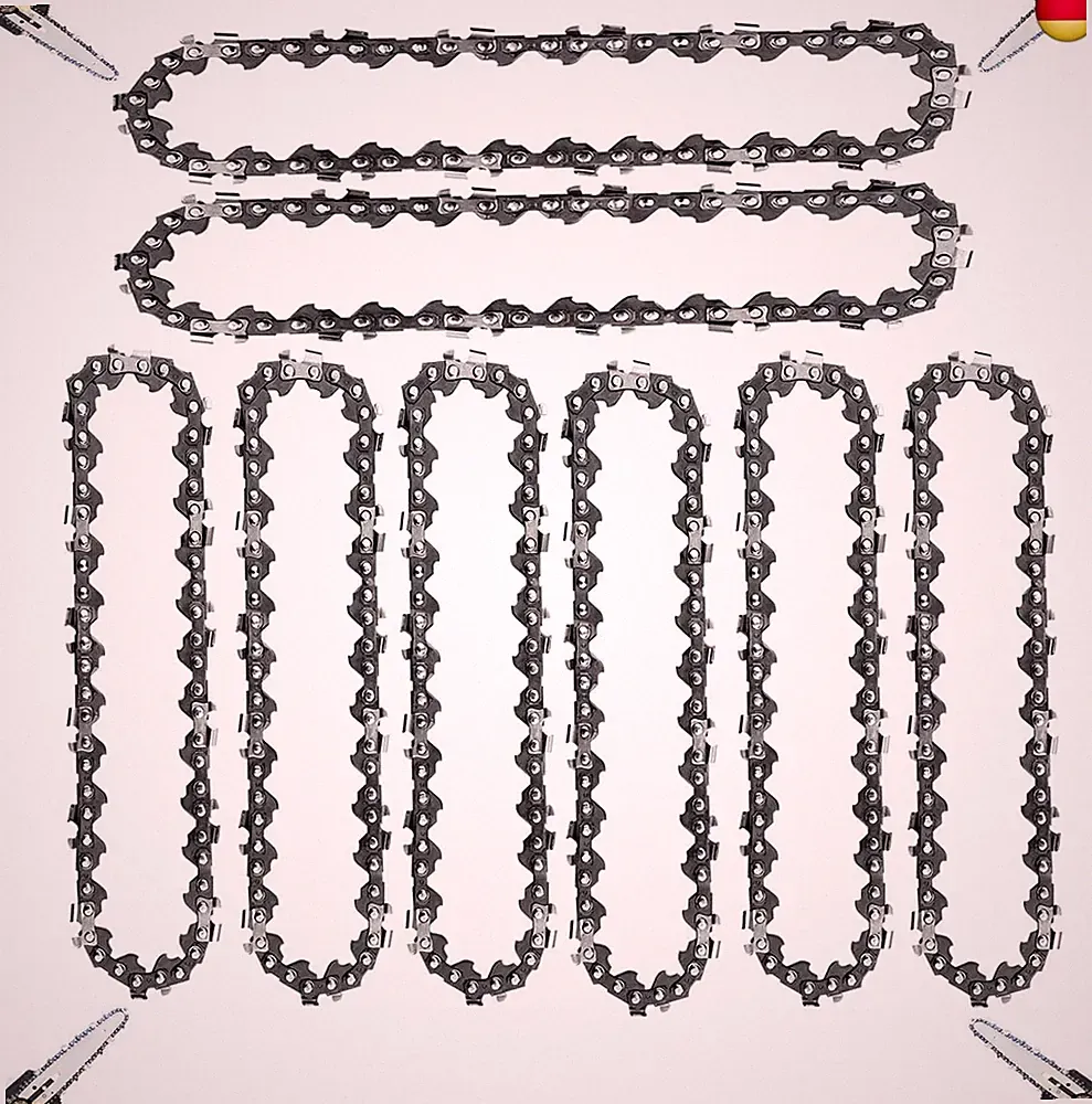 8 Stück Sägeketten 4 Zoll 28 TG Kette für Mini Akku Kettensägen Kette Ersatz 1/4