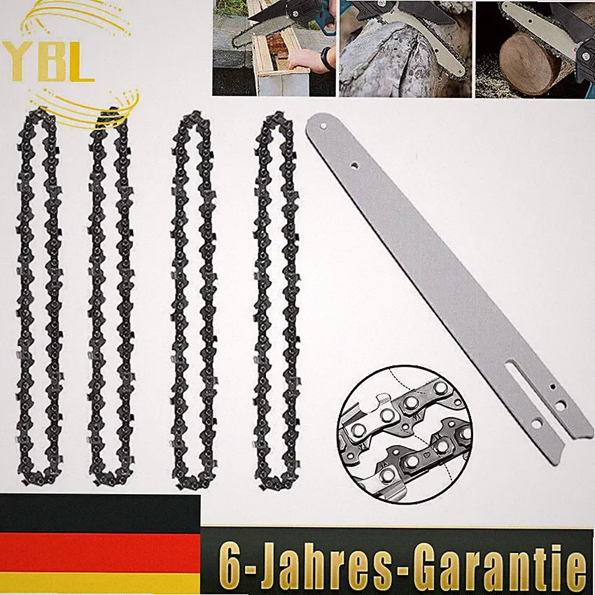 8 Zoll Antriebsglieder Sägekette Teile Kettensägeblatt für Akku-Kettensäge 45TG