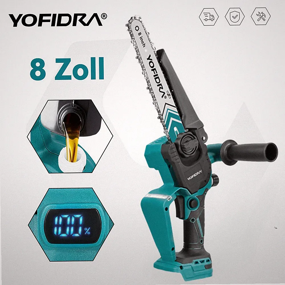 8 Zoll Bürstenloser Motor Für Makita Akku Kettensäge Einhandsäge Mit Koffer