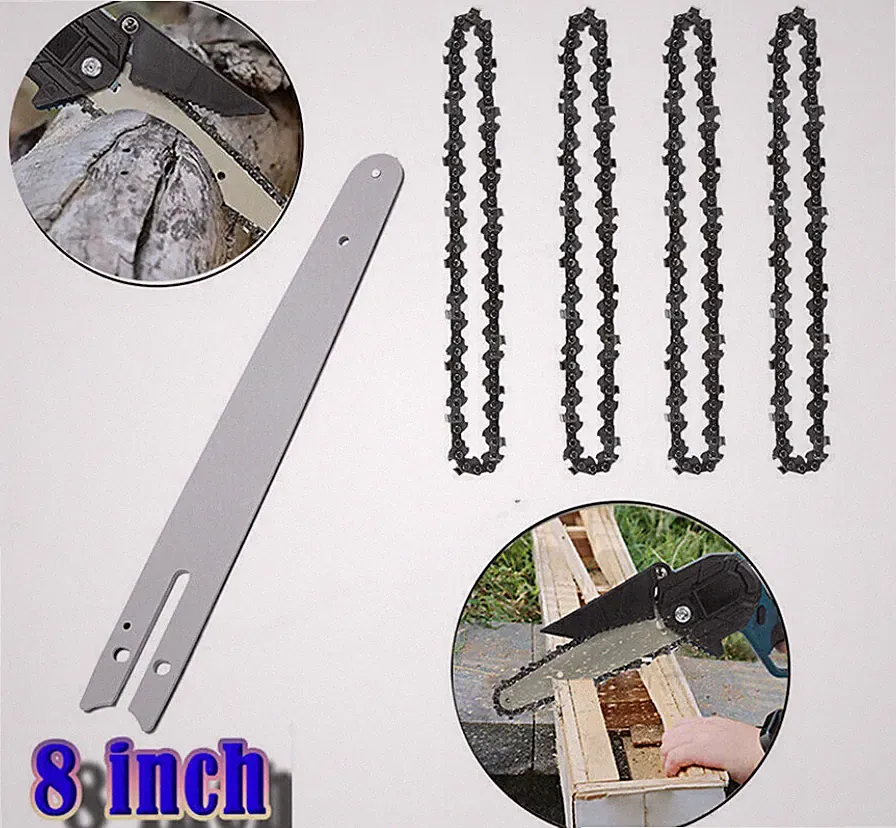 8Zoll Sägekette Kettensäge Sägeblatt Ersatzkette Für Akku-Kettensäge 45TG 1/4"