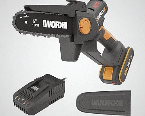 Akku Gehölzschneider Minikettensäge Astsäge WORX WG327E 20V, inkl. Akku 2,0 Ah u