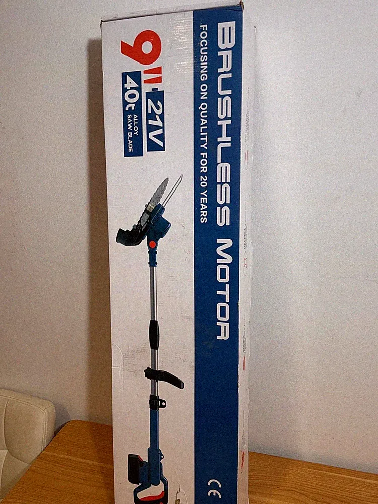 Akku Hochentaster Teleskop Kettensäge 21V Bürstenlos 9 Zoll Astsäge