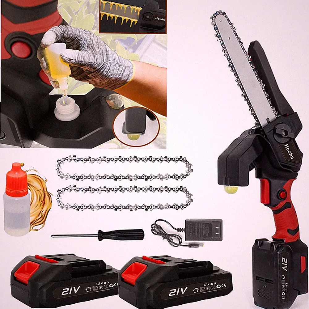 Akku-Kettensäge 1500 W bürstenloser Motor 8-Zoll-Mini-Elektrokettensäge