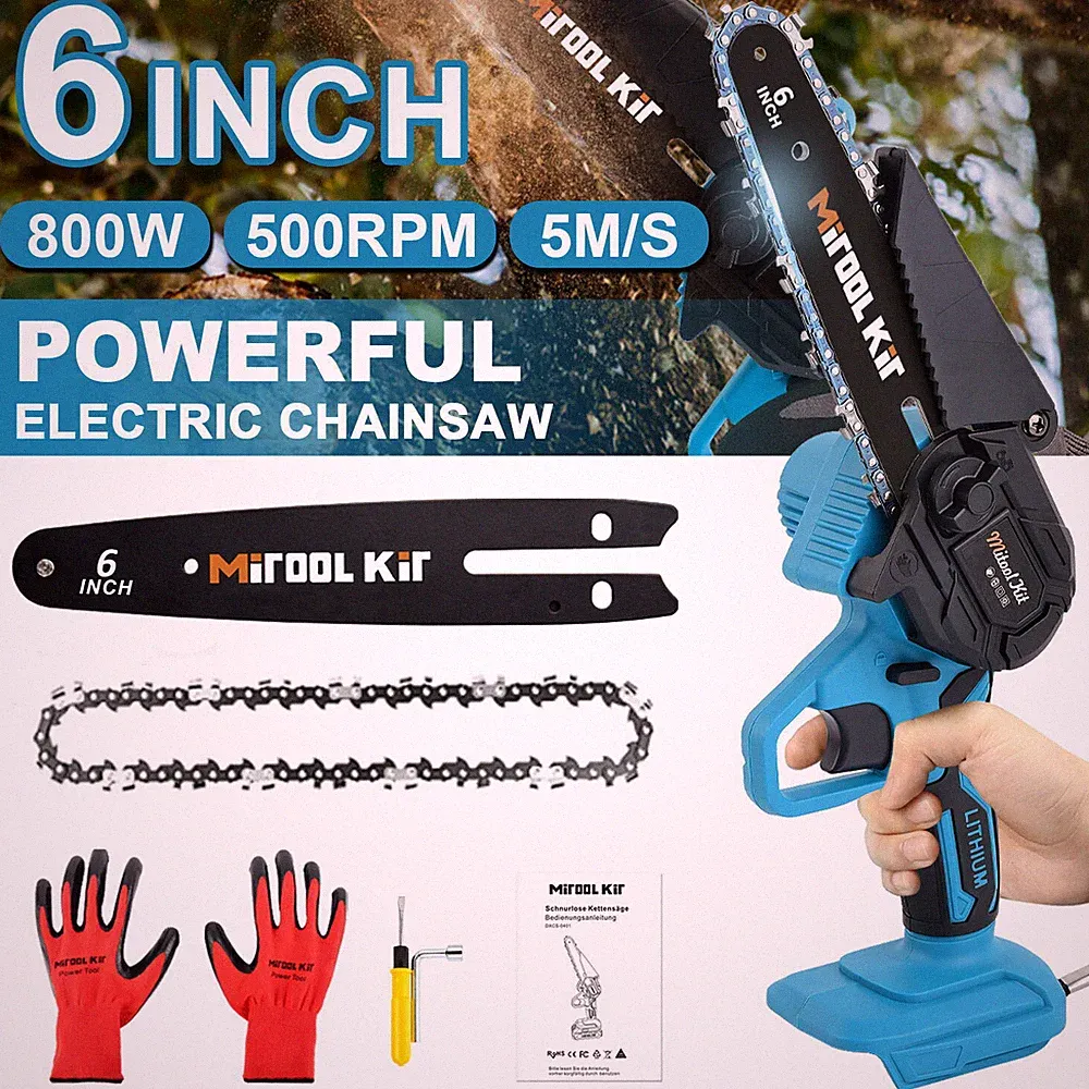 Akku Kettensäge 6 Zoll Mini Elektro Kettensägen Mit Für Makita 18v Akku Baumsäge