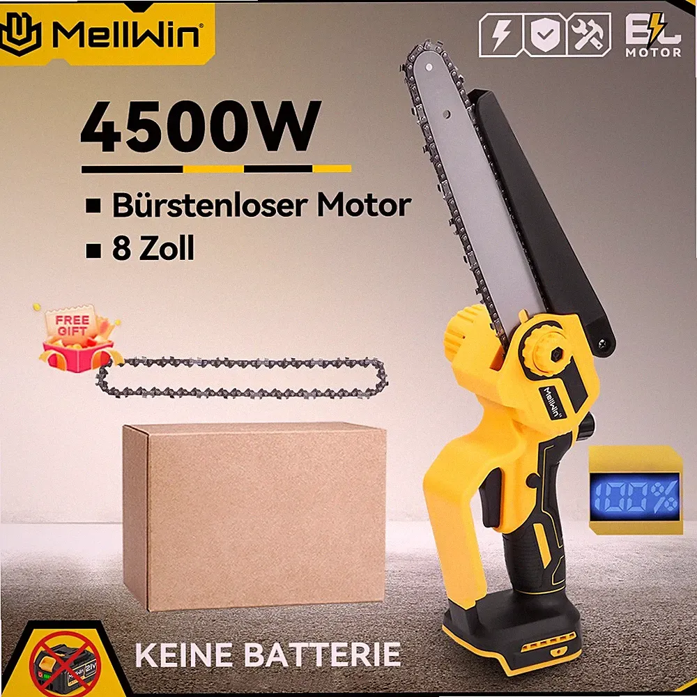 Akku Kettensäge 8 Zoll Mini Elektro Kettensägen Handkettensäge Für Makita Akku