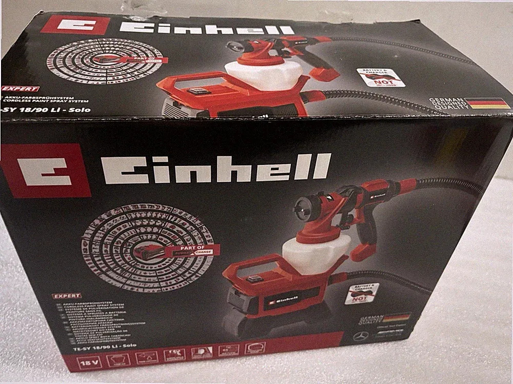 B-Ware Kabellose Farbspritzpistole mit Akku Und Ladegerät Einhell TE-SY 18/90