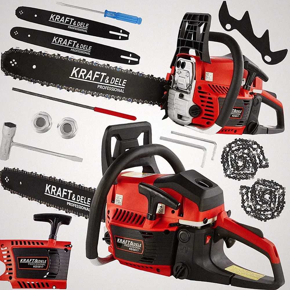 Benzin Kettensäge 5,9 PS KD5017 Profi Forst- und Gartensäge