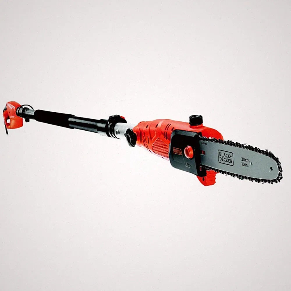 Black+Decker Hochentaster 800W 25cm Schwert 2,7m Länge schwenkbarer Kopf PS7525