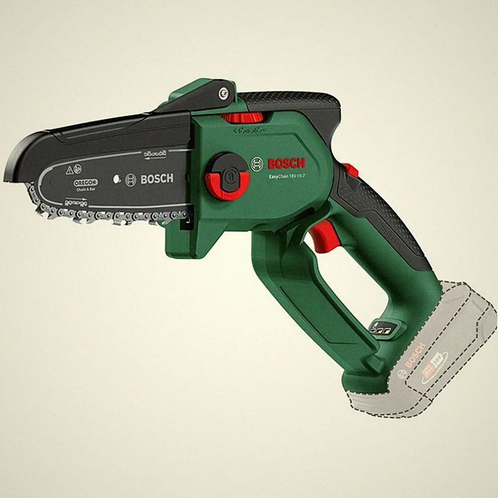 Bosch 18V-15-7 Akku - Mini Kettensäge EasyChain mit Akku und Ladegerät