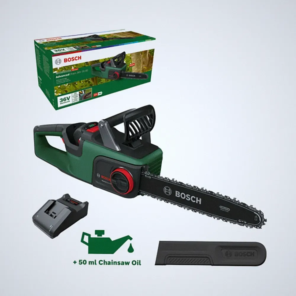 Bosch Akku-Kettensäge Advanced 36V-35-40,1x Akku 36V 2.0Ah,AL 36V-20,06008B8600