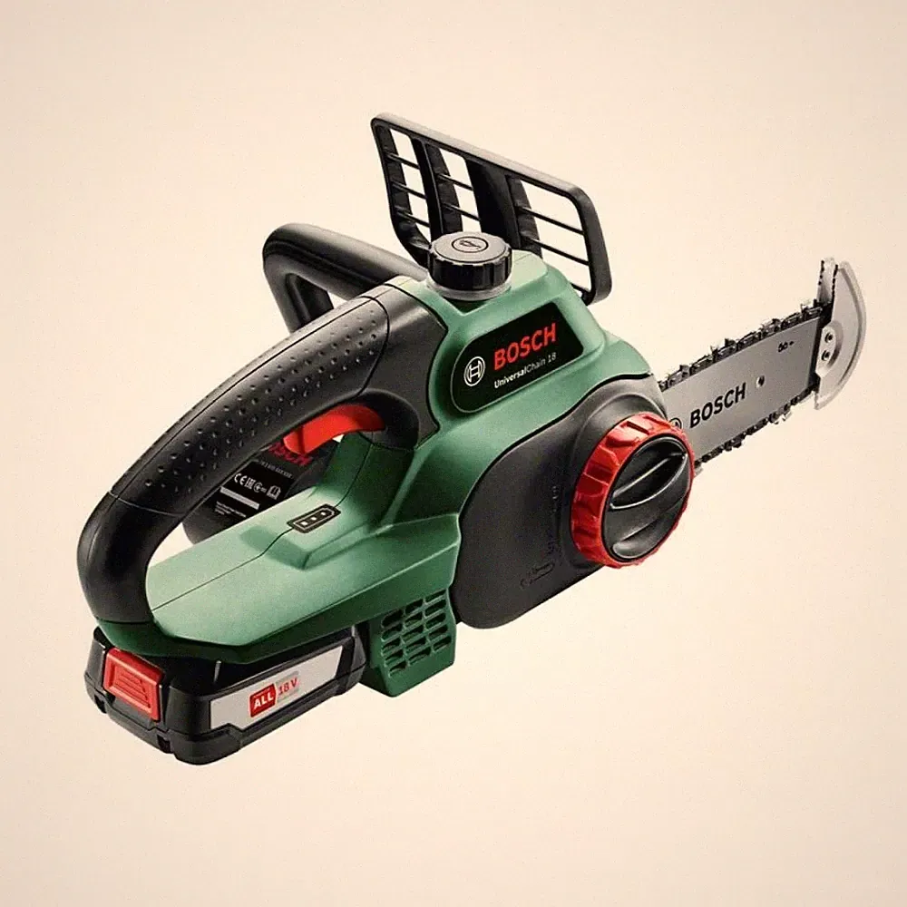 Bosch Akku-Kettensäge UniversalChain 18, inkl. 1x Akku, Ladegerät, Zubehör.