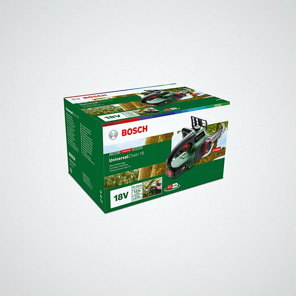 Bosch Garden Universal Chain 18 Akku-Kettensäge mit Akku & Ladegerät