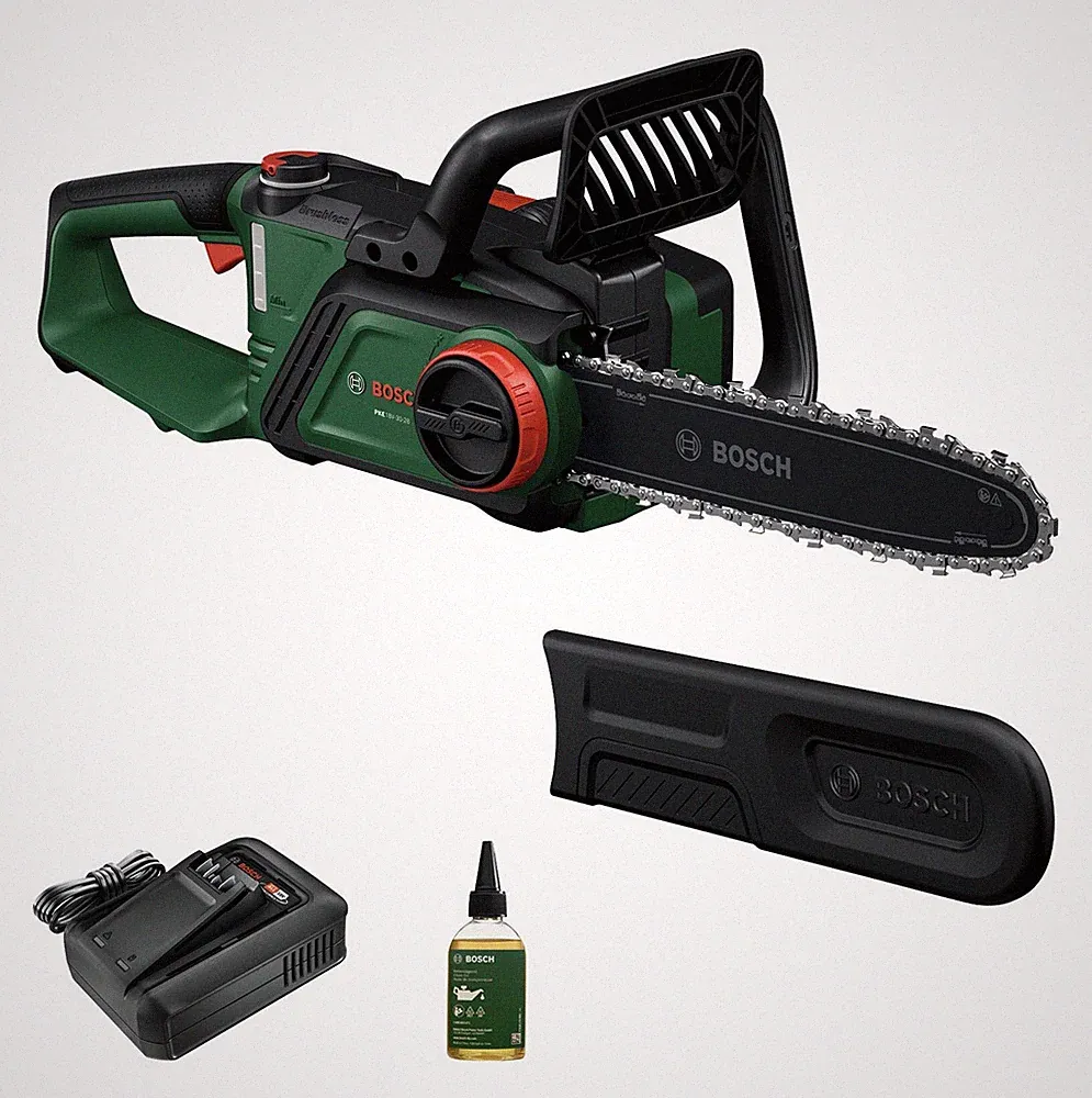 Bosch Garten Akku-Kettensäge PKE 18V-30-28 mit 1x Akku 4 Ah - im Karton