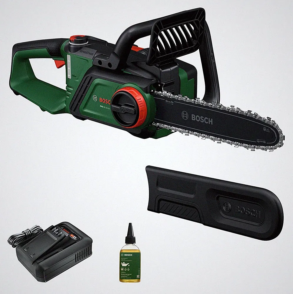 Bosch Garten Akku-Kettensäge PKE 18V-30-28 mit 1x Akku 4 Ah - im Karton