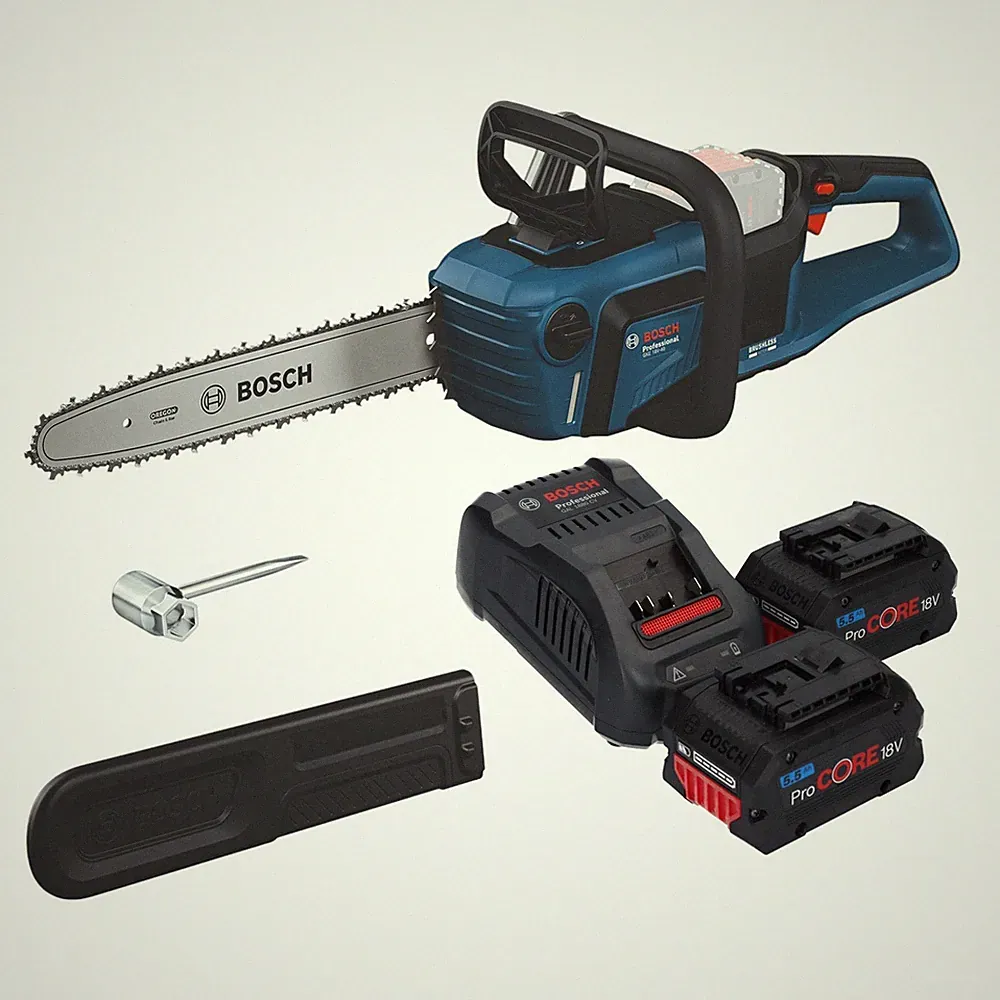 Bosch GKE 18V-40 Professional Akku Kettensäge 18 V 40 cm + 2x ProCORE Akku 5,5
